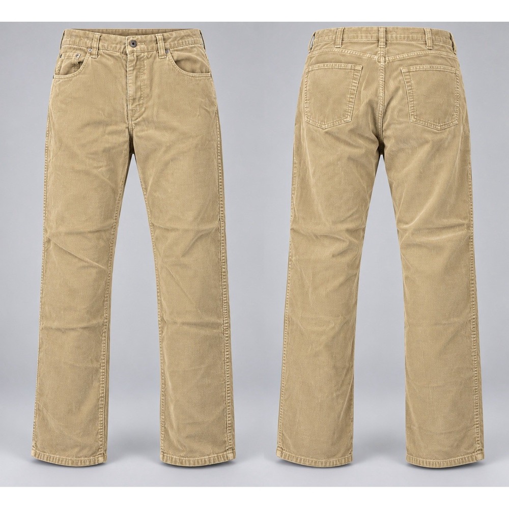 L.L.Bean pants Mens 35x30 Standard Fit Corduroy 5-Pocket Tan